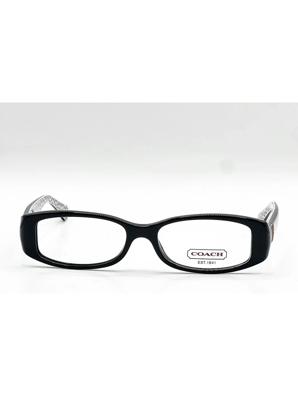 Coach HC 6033B 5083 Black Rectangle Authentic Eyeglass Frames 51-16-35
